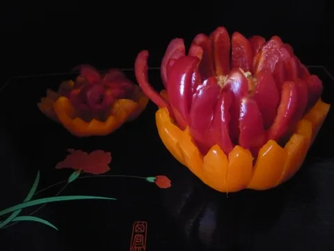 Composition de légumes taillés