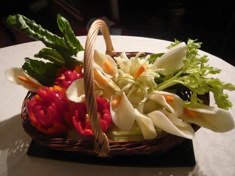 Evènementiel - Composition de légumes taillés