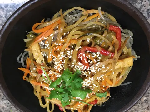 Nouilles de patates douces veggie